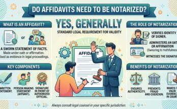 Do Affidavits Need to Be Notarized