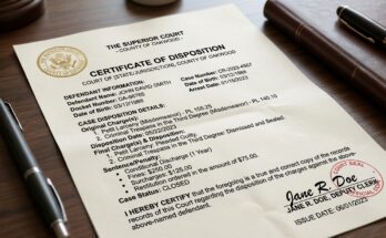 Certificate of Disposition