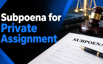 Subpoena for Private Assignment