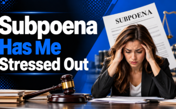 Subpoena Has Me Stressed Out