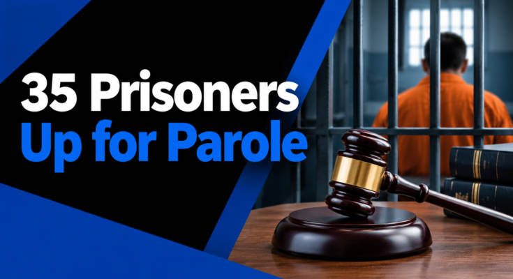 35 Prisoners Up for Parole