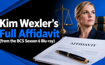 Kim Wexler's Full Affidavit (from the BCS Season 6 Blu-ray)