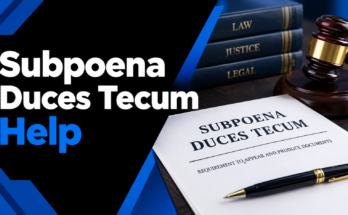 Subpoena Duces Tecum Help