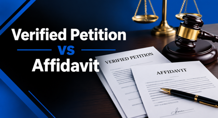 Verified Petition vs Affidavit